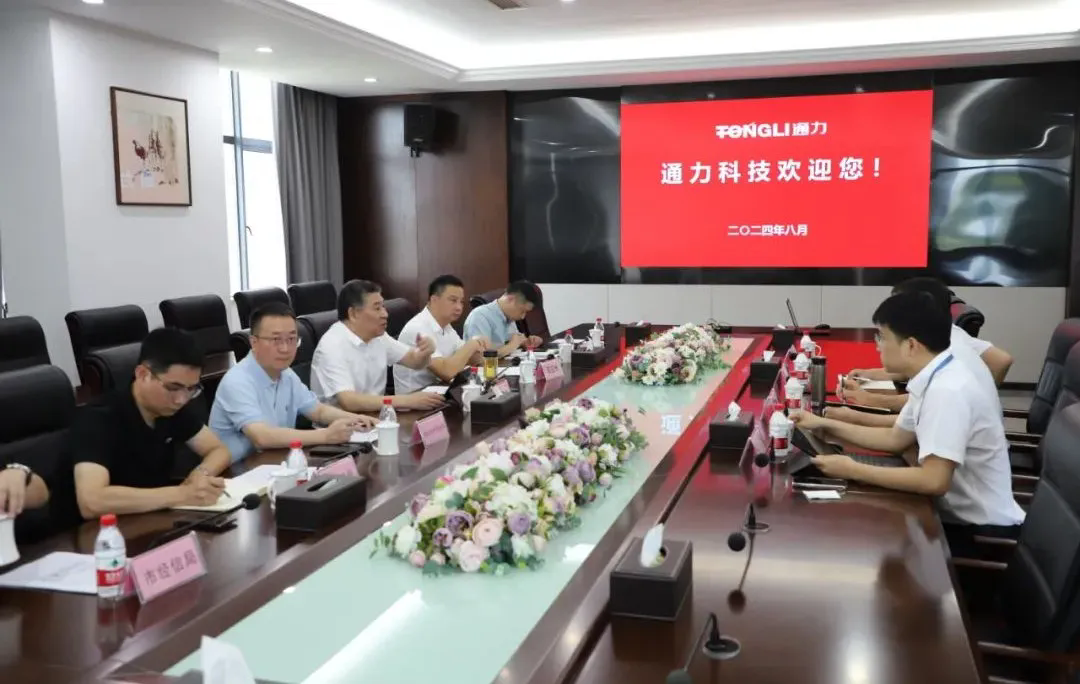 瑞安市委常委、副市長(zhǎng)林政洪一行調(diào)研通力科技